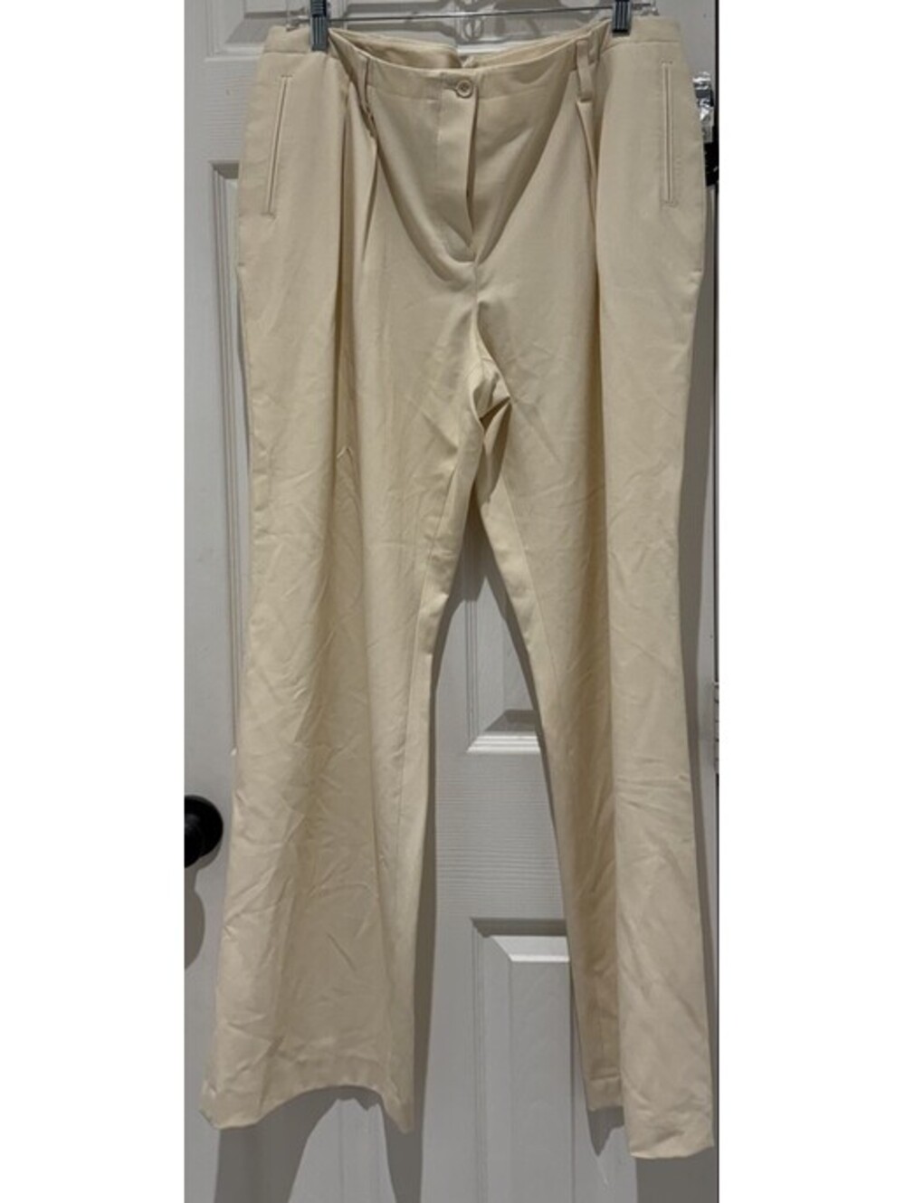 INC International Concepts Button Fly Tan Dress Pants Size 14 32" Inseam